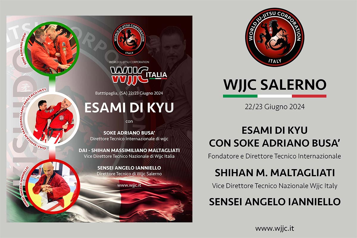 WJJC Salerno - Esami di Kyu e seminario Ju-Jitsu