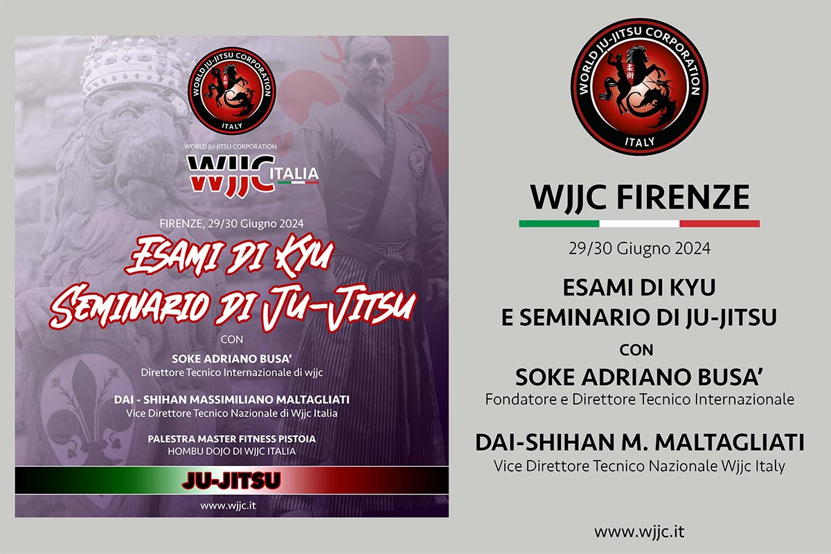 WJJC Firenze - A Pistoia Esami di Kyu e seminario Ju-Jitsu
